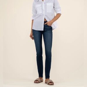 KUT from the Kloth diana mid rise relaxed fit skinny dark wash size 0